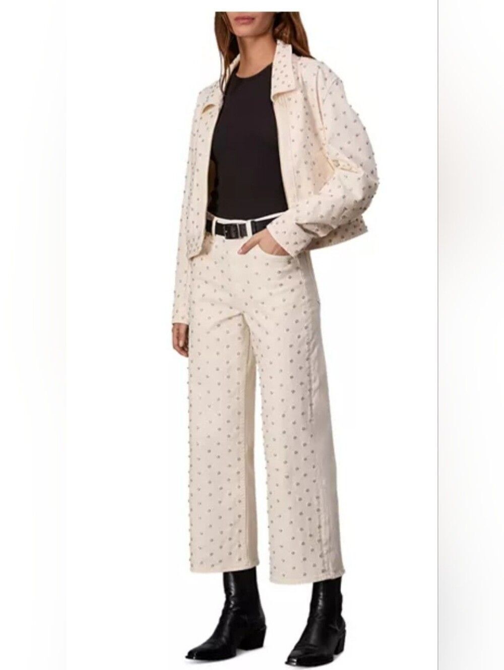 Rag&bone 2 set Andi Faux Pearl High-Rise  Pearl High-Rise Wide-Leg Pants